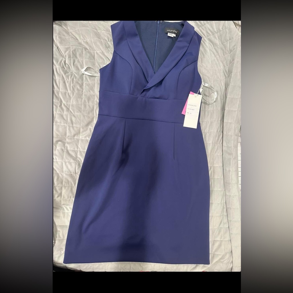 Ava Presley 27703 Navy Dress Original Price $260 Asking $65